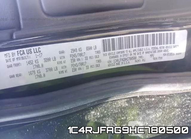 1C4RJFAG9HC780500 фото 10