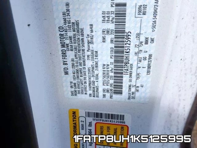 1FATP8UH1K5125995 фото 2