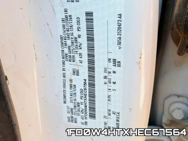 1FD0W4HTXHEC67564 фото 2