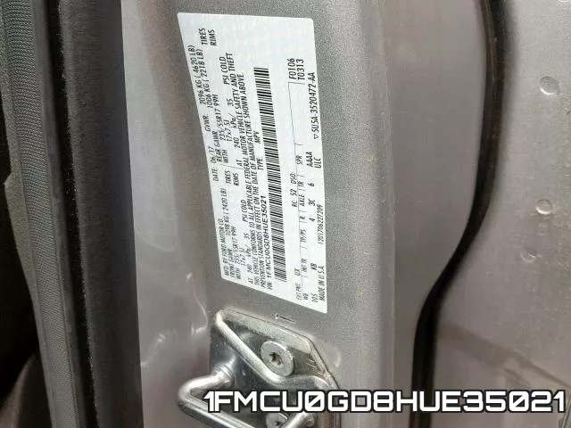 1FMCU0GD8HUE35021 фото 2