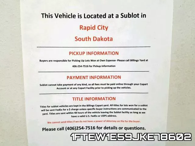 1FTEW1E59JKE78602 фото 10