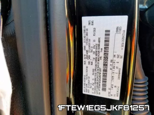 1FTEW1EG5JKF81257 фото 2