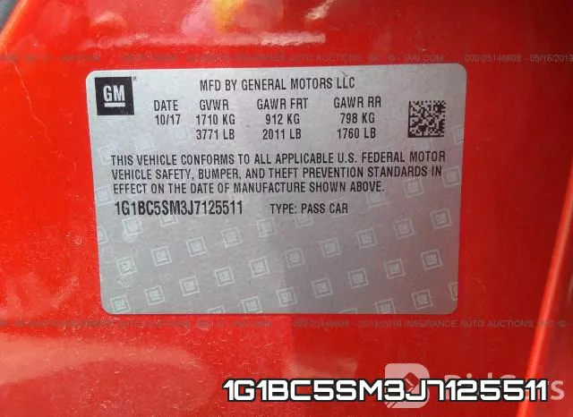 1G1BC5SM3J7125511 фото 10