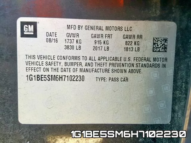 1G1BE5SM6H7102230 фото 2