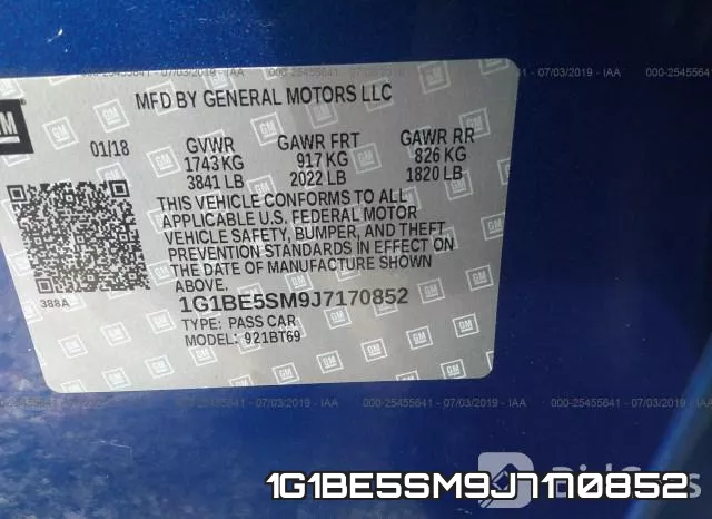 1G1BE5SM9J7170852 фото 10