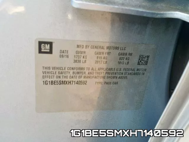 1G1BE5SMXH7140592 фото 2