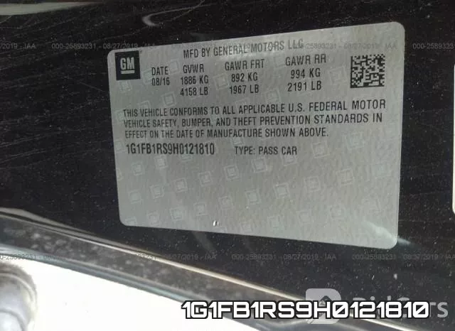 1G1FB1RS9H0121810 фото 10