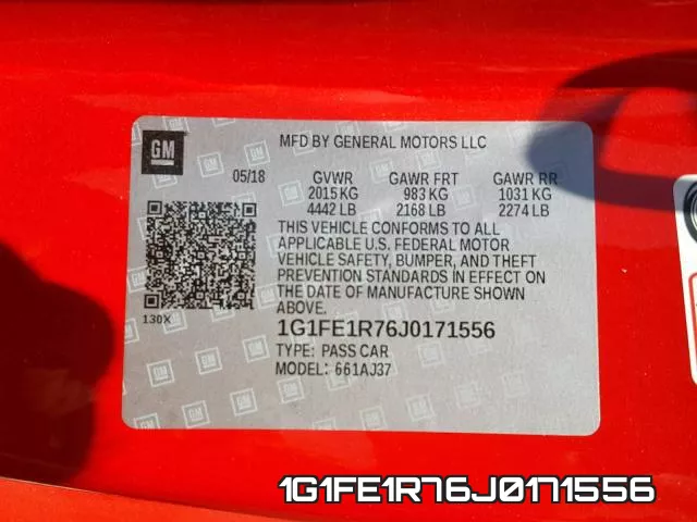 1G1FE1R76J0171556 фото 2