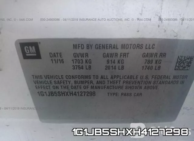 1G1JB5SHXH4127298 фото 10