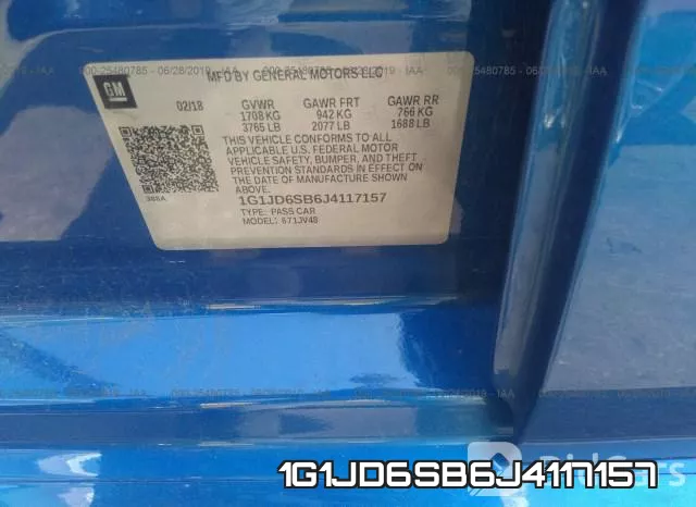1G1JD6SB6J4117157 фото 10