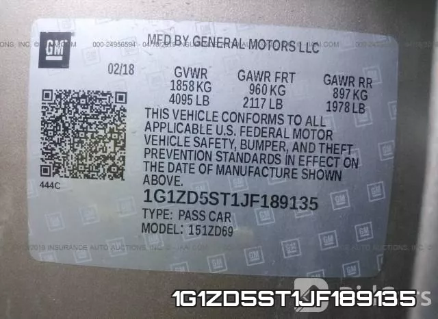 1G1ZD5ST1JF189135 фото 10