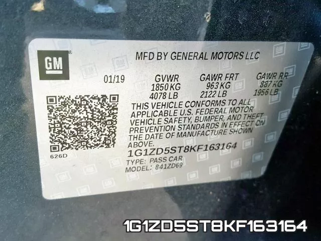 1G1ZD5ST8KF163164 фото 2