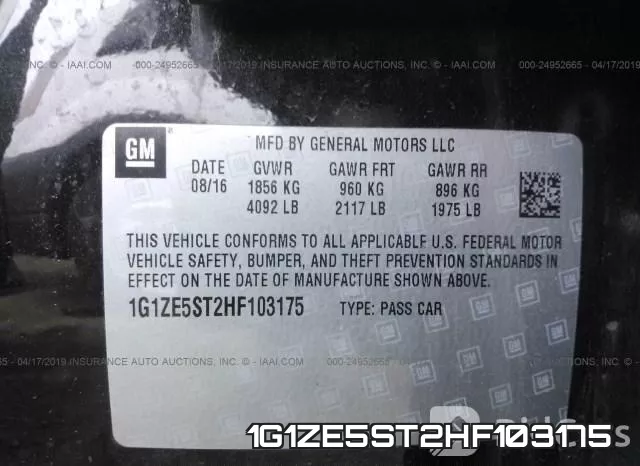 1G1ZE5ST2HF103175 фото 10