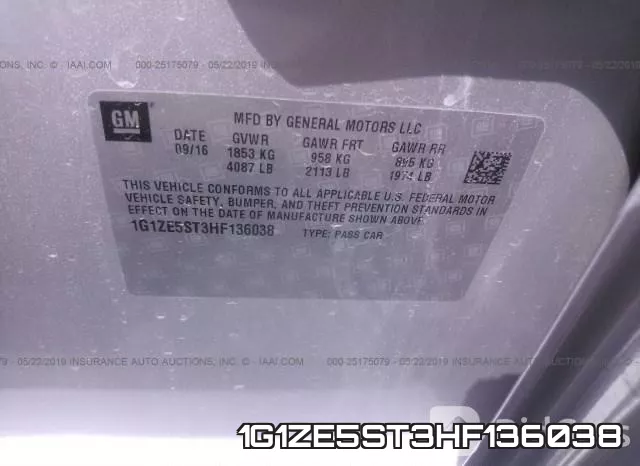 1G1ZE5ST3HF136038 фото 10