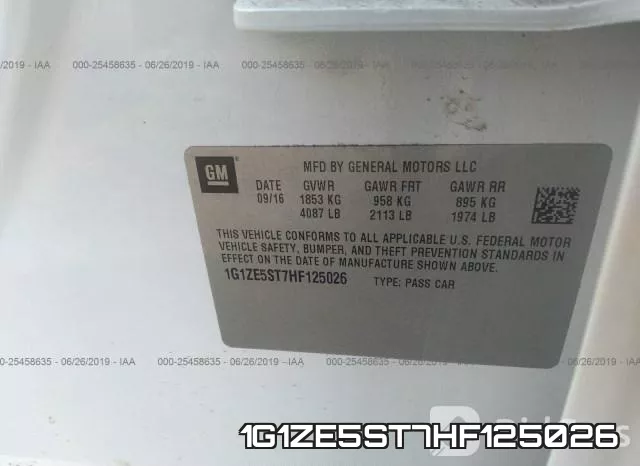 1G1ZE5ST7HF125026 фото 10