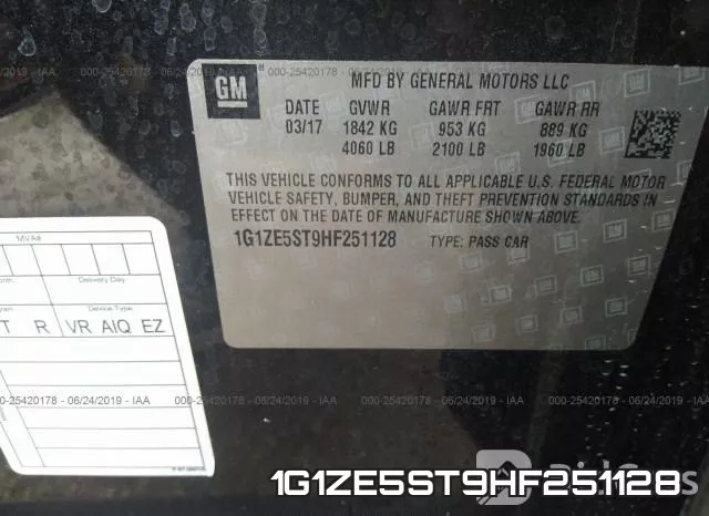 1G1ZE5ST9HF251128 фото 10