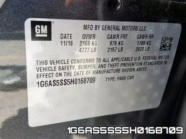 1G6AS5SS5H0168709 фото 2