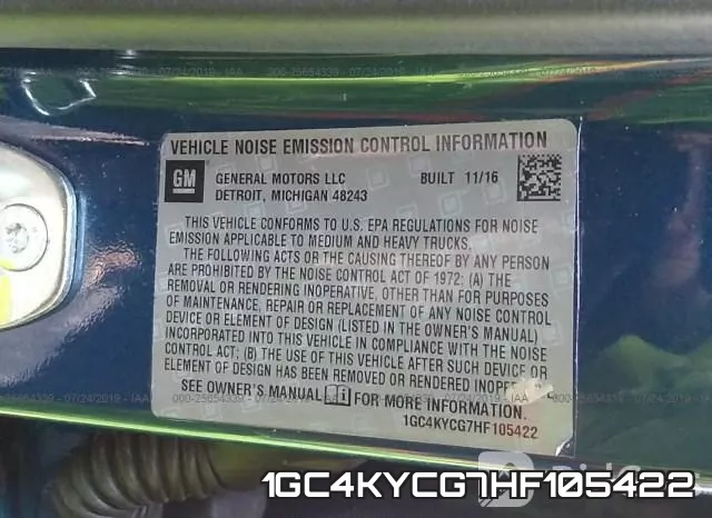 1GC4KYCG7HF105422 фото 10