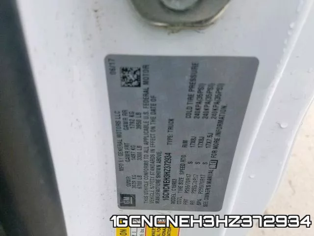 1GCNCNEH3HZ372934 фото 2