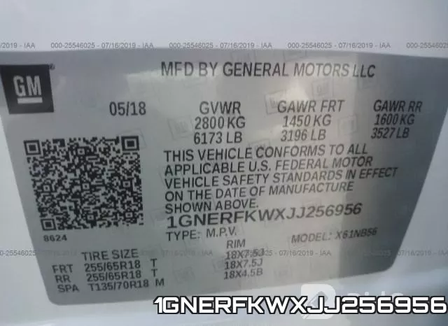 1GNERFKWXJJ256956 фото 10