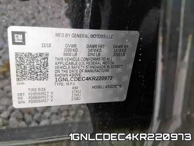 1GNLCDEC4KR220973 фото 2