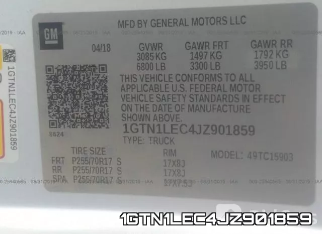 1GTN1LEC4JZ901859 фото 10