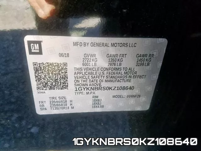 1GYKNBRS0KZ108640 фото 2