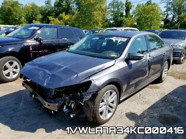 1VWLA7A34KC000416 фото 3