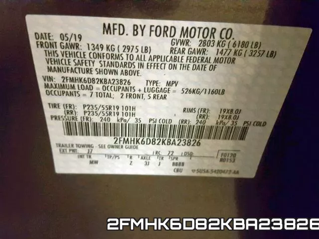 2FMHK6D82KBA23826 фото 2
