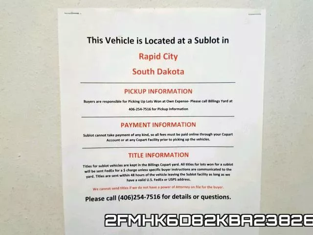 2FMHK6D82KBA23826 фото 10