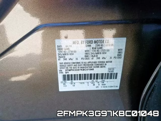 2FMPK3G97KBC01048 фото 2