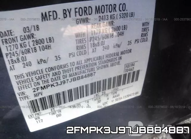 2FMPK3J97JBB84887 фото 10