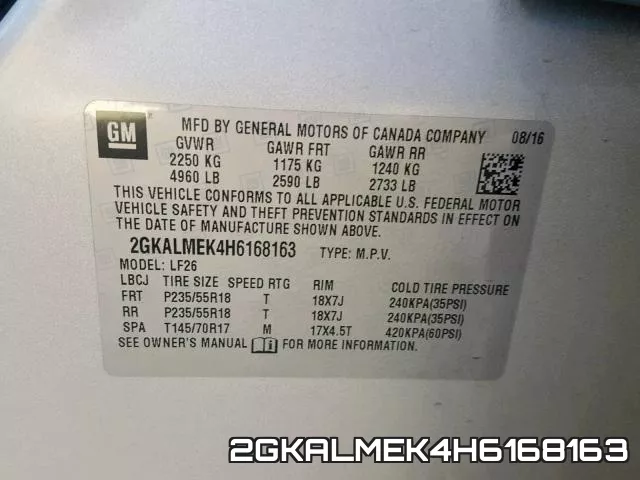 2GKALMEK4H6168163 фото 2