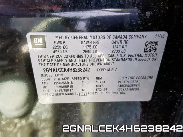 2GNALCEK4H6238242 фото 2