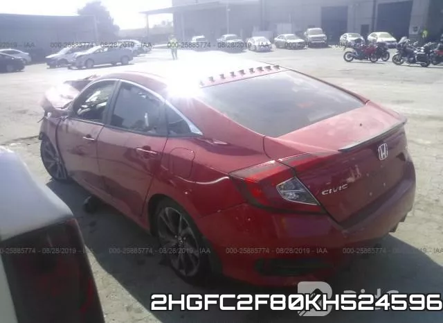 2HGFC2F80KH524596 фото 4