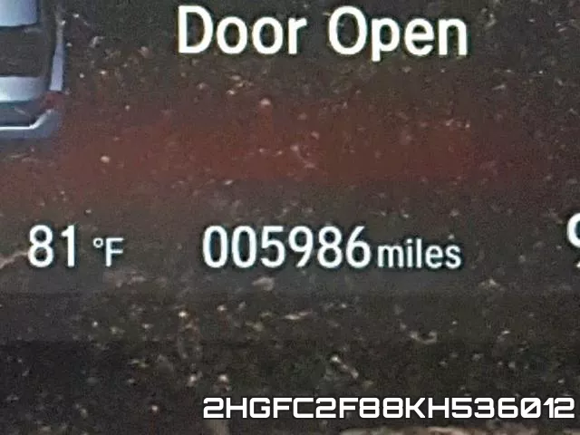 2HGFC2F88KH536012 фото 9