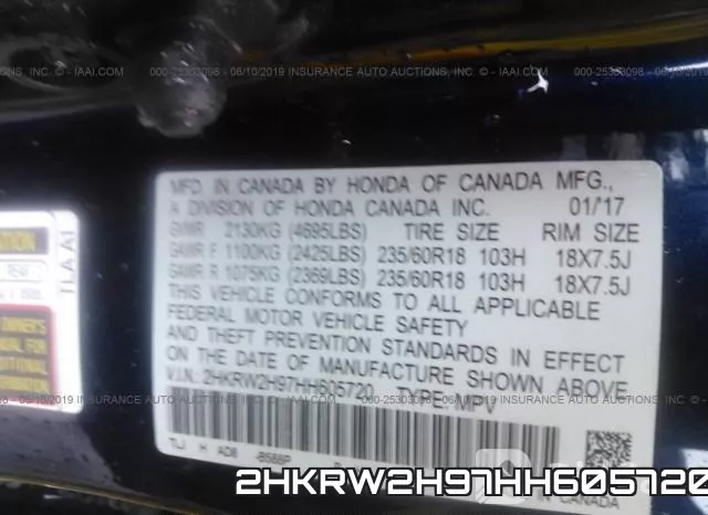 2HKRW2H97HH605720 фото 10