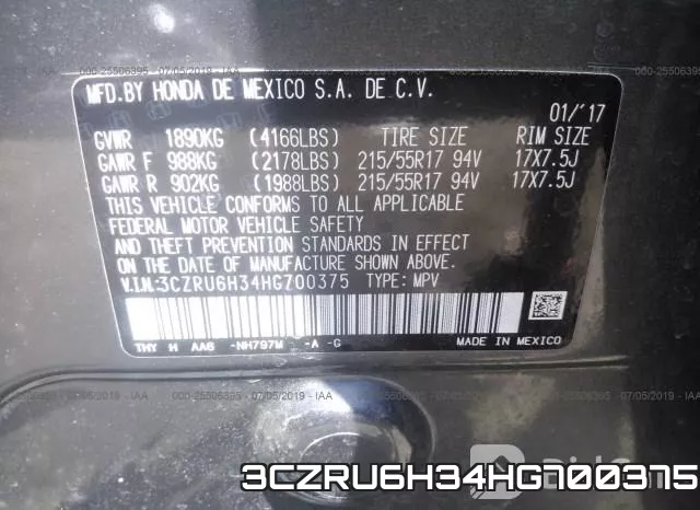 3CZRU6H34HG700375 фото 10