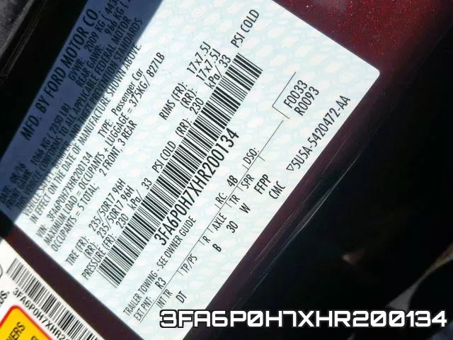 3FA6P0H7XHR200134 фото 2