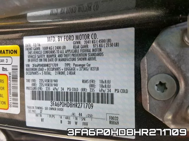 3FA6P0HD8HR271709 фото 2