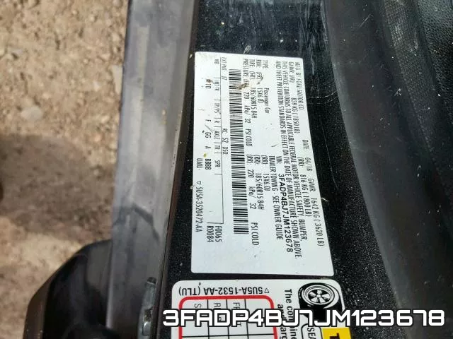 3FADP4BJ7JM123678 фото 2