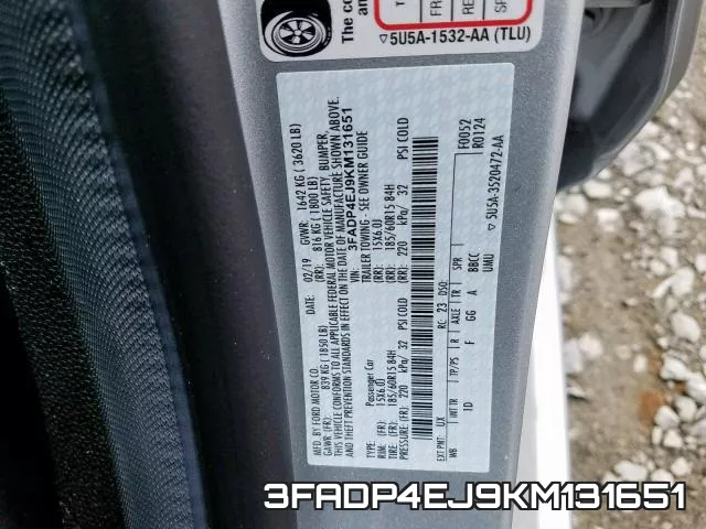 3FADP4EJ9KM131651 фото 2