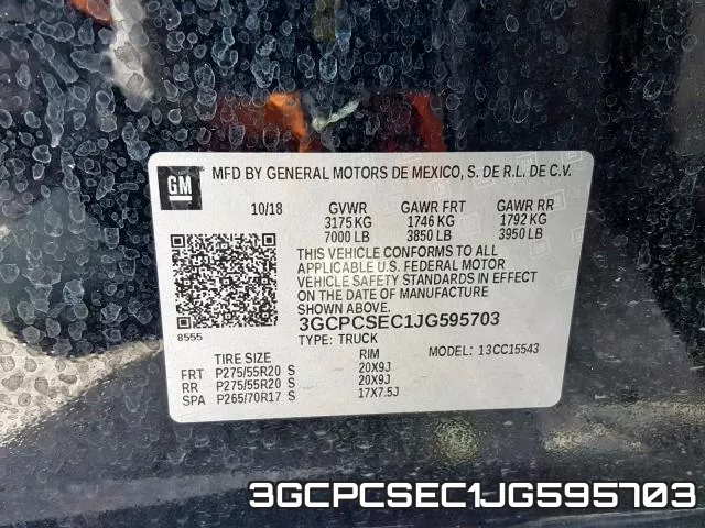 3GCPCSEC1JG595703 фото 2