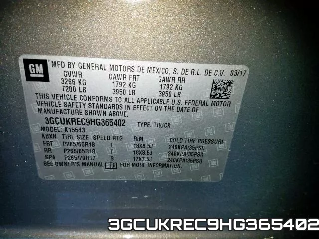 3GCUKREC9HG365402 фото 2