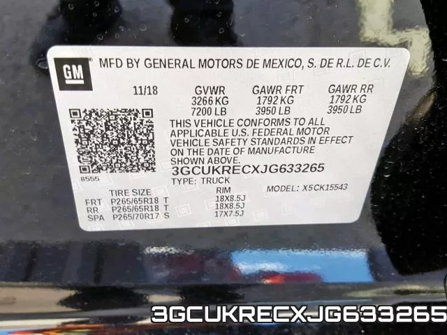 3GCUKRECXJG633265 фото 2