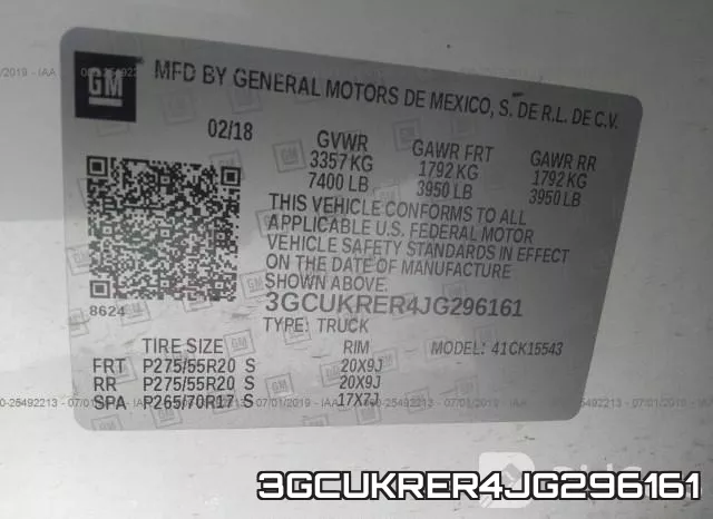 3GCUKRER4JG296161 фото 10