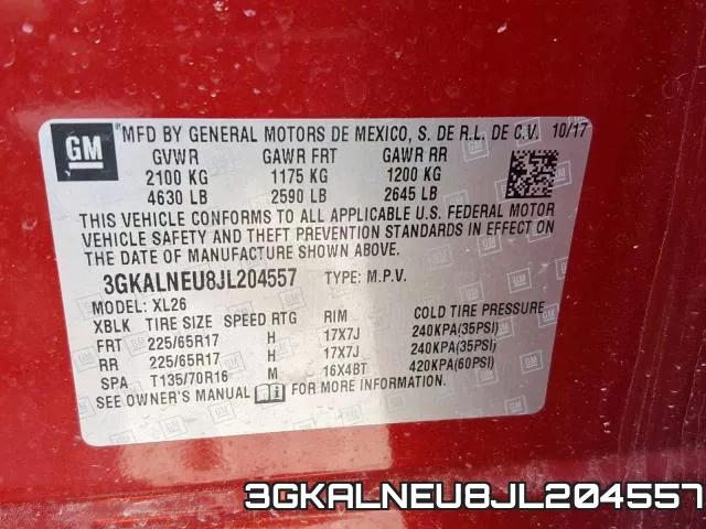 3GKALNEU8JL204557 фото 2