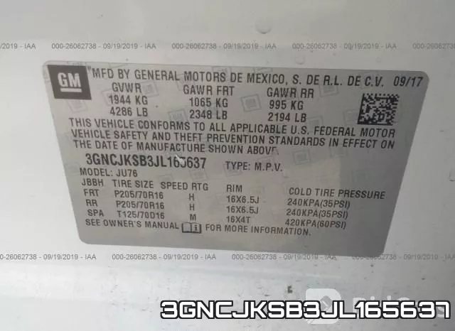 3GNCJKSB3JL165637 фото 10