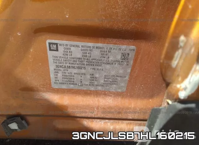 3GNCJLSB7HL160215 фото 10