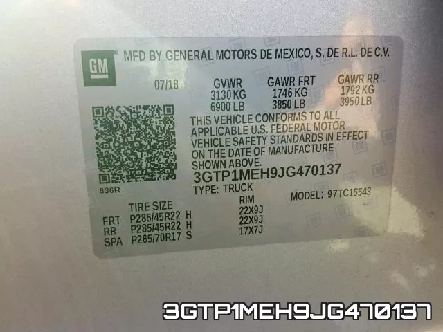 3GTP1MEH9JG470137 фото 2